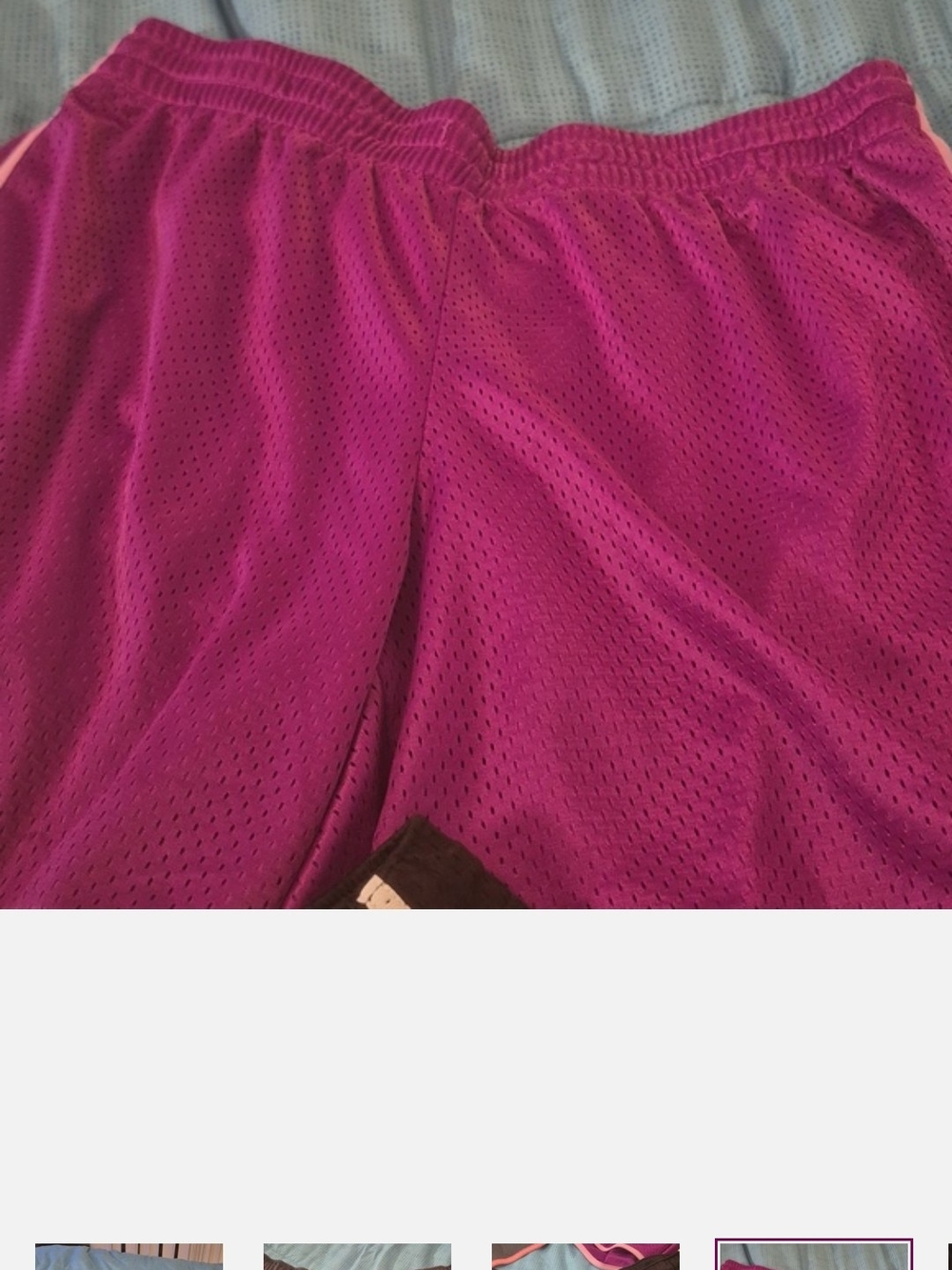 Danskin Now Black Athletic Shorts with White Trim and Drawstring (3) - Picture 4 of 7